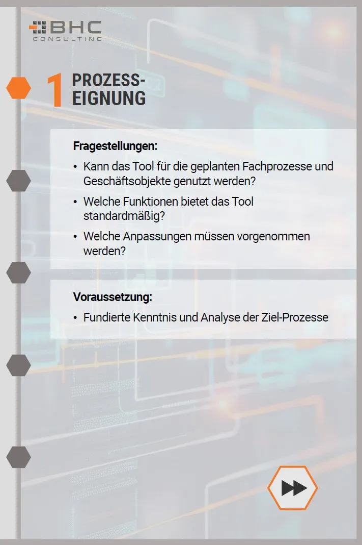 Aspekt 1: Eignung für den Prozess