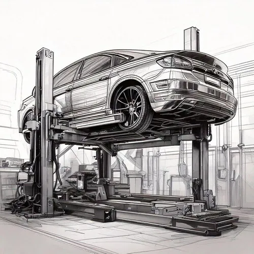 Fahrzeug-Hebebühne — J.A Becker & Söhne